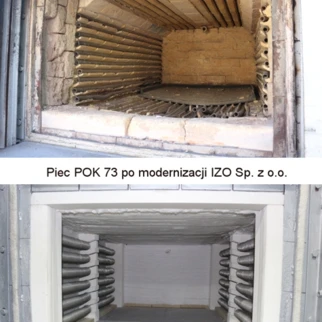 Przykład remontu kapitalnego pieca komorowego POK73